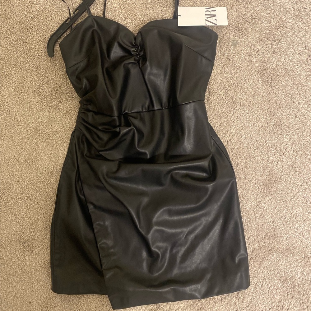 ZARA leather dress